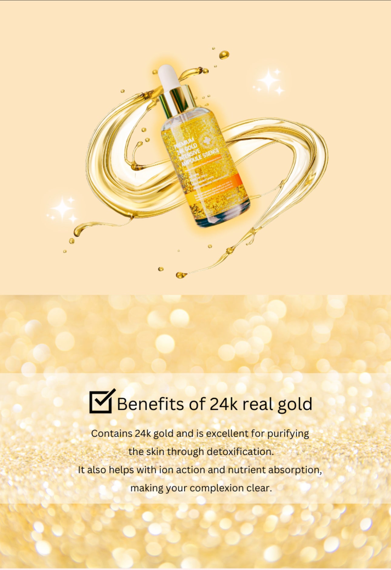 24k Gold Intensive Ampoule-ssence 60mL